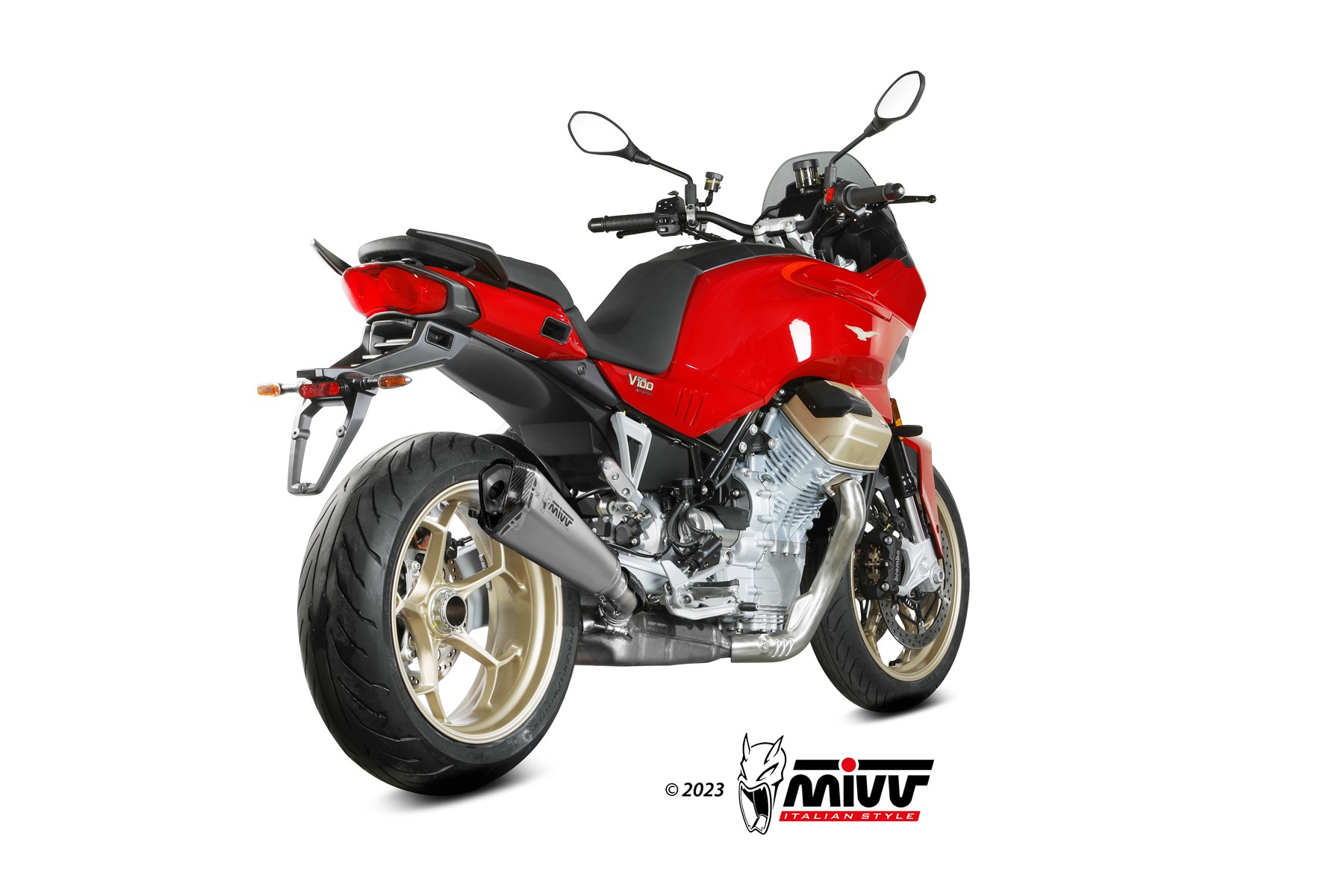 MIVV Delta Race Slip On uitlaat Moto Guzzi V100 Mandello (2023-) BI-1124712002 2