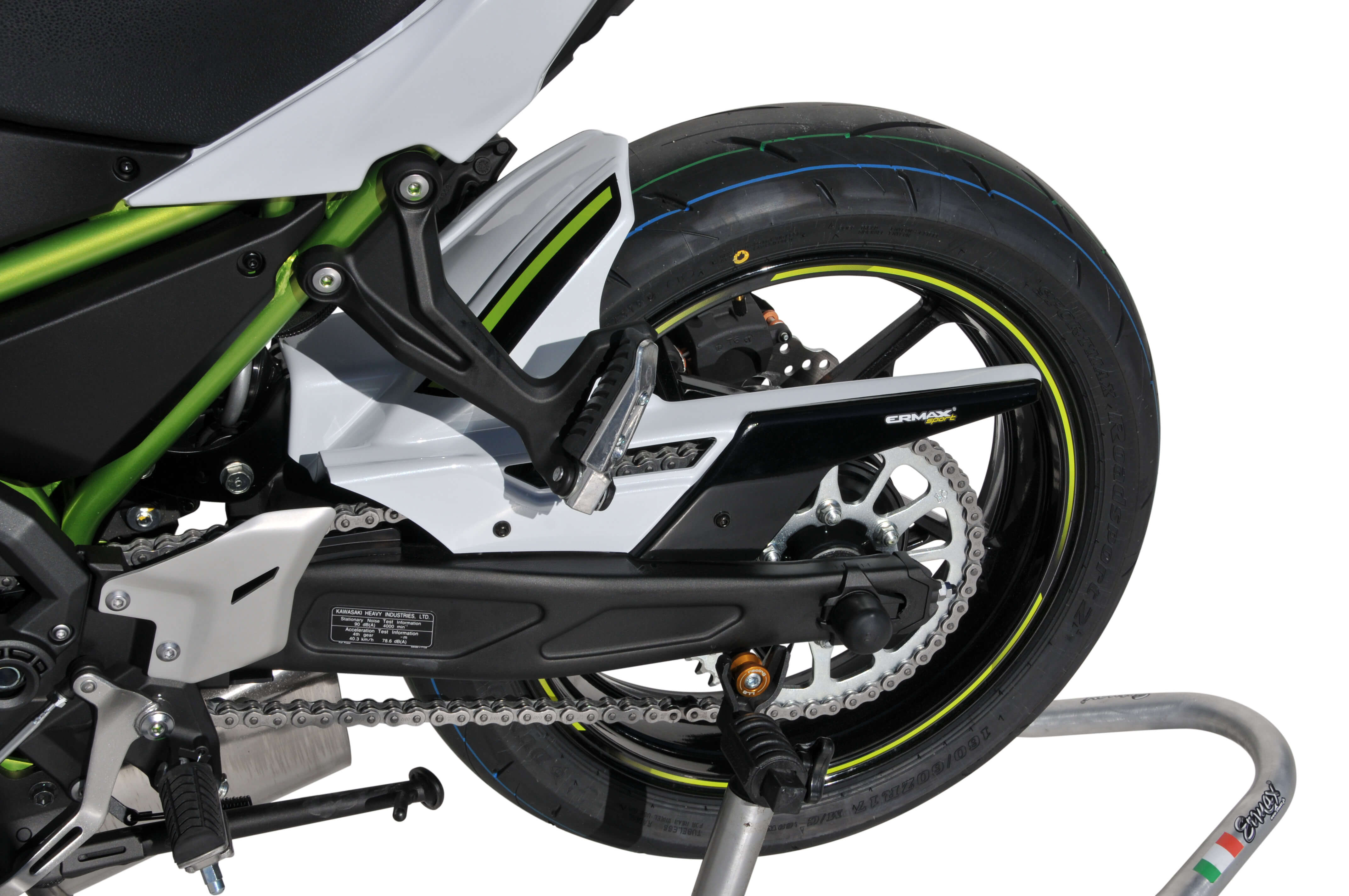 Ermax achterspatbord Kawasaki Z650 2020-2025 Ongespoten E7303S78-00 3