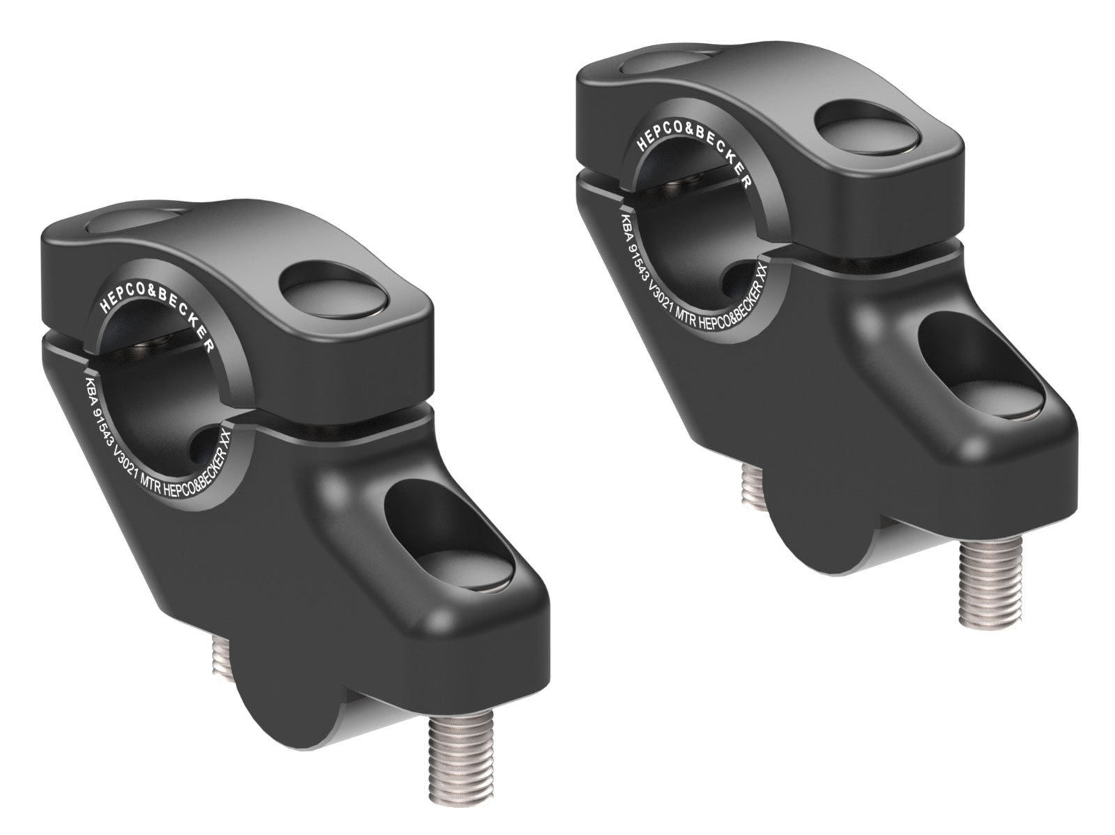 Hepco en Becker stuur rizers met 20 mm offset