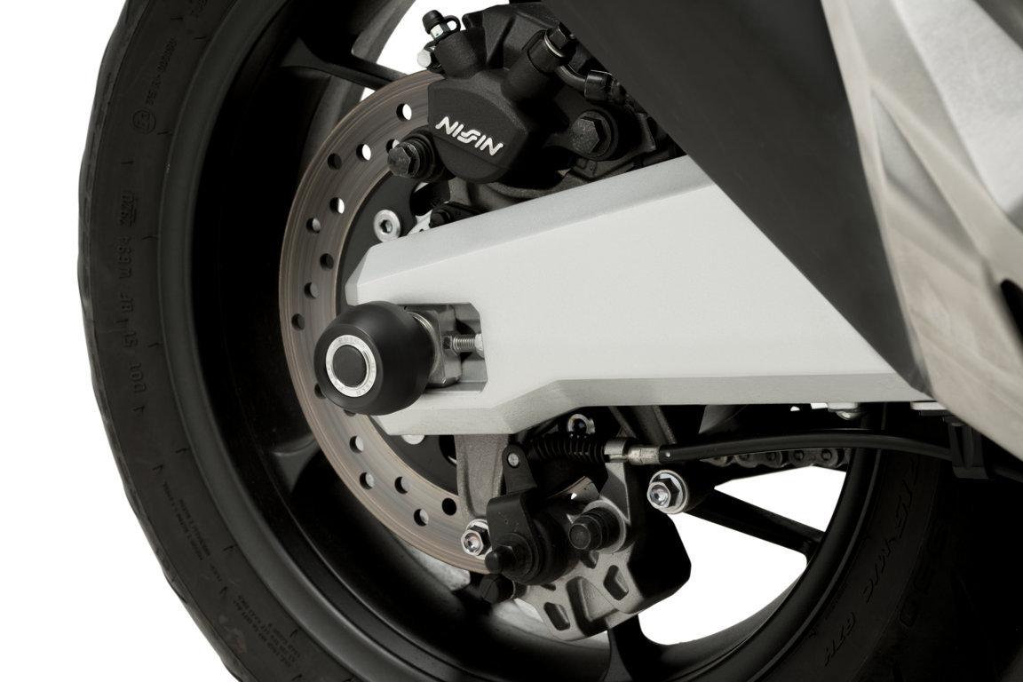 Puig PHB19 As valdoppen Honda Forza 750 achterzijde  Puig PHB19 As valdoppen Honda Forza 750 achterzijde
