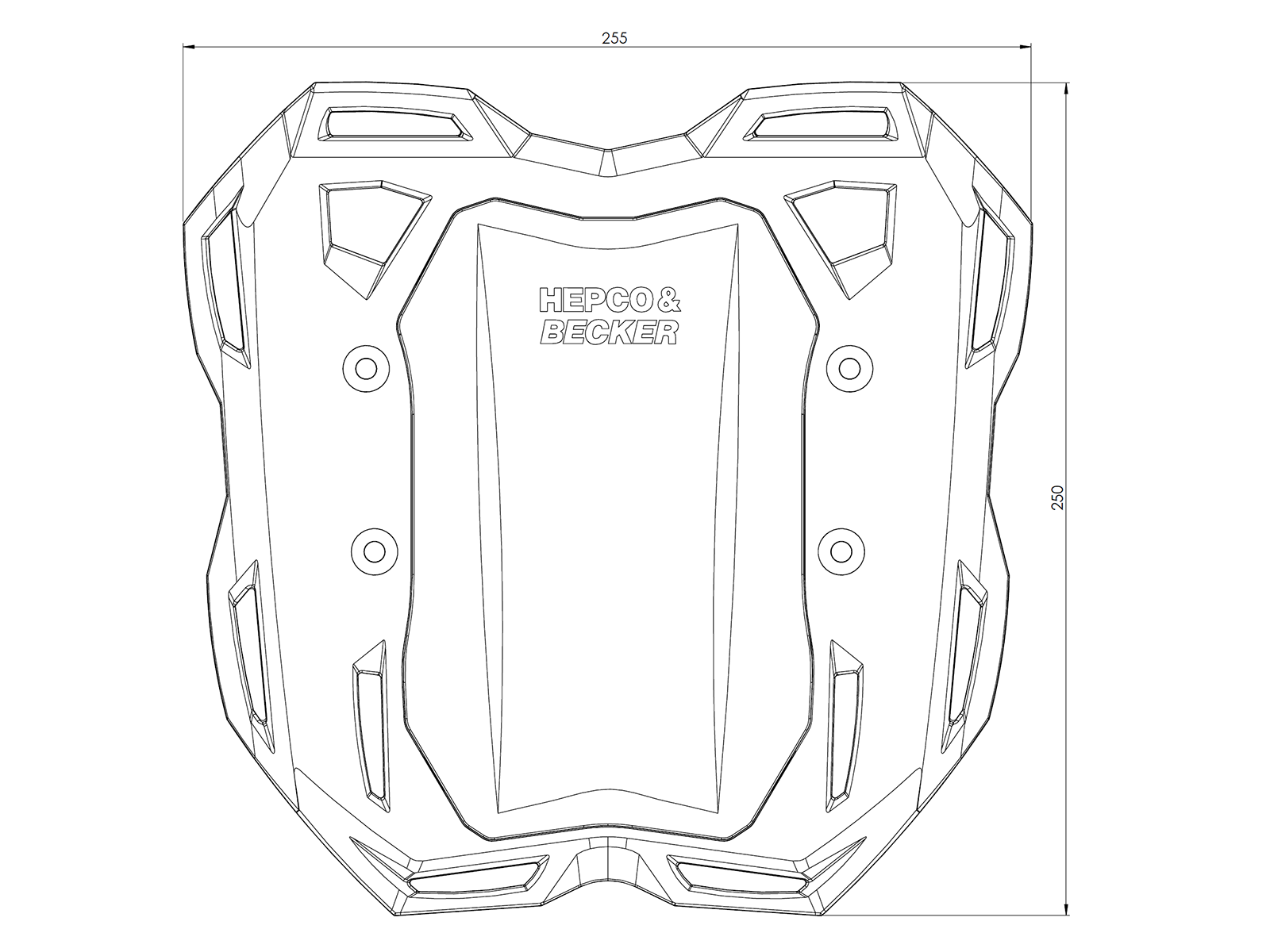 Hepco en Becker Smartrack bagage drager CFmoto 800MT-X (2025-) HE68076920101 4