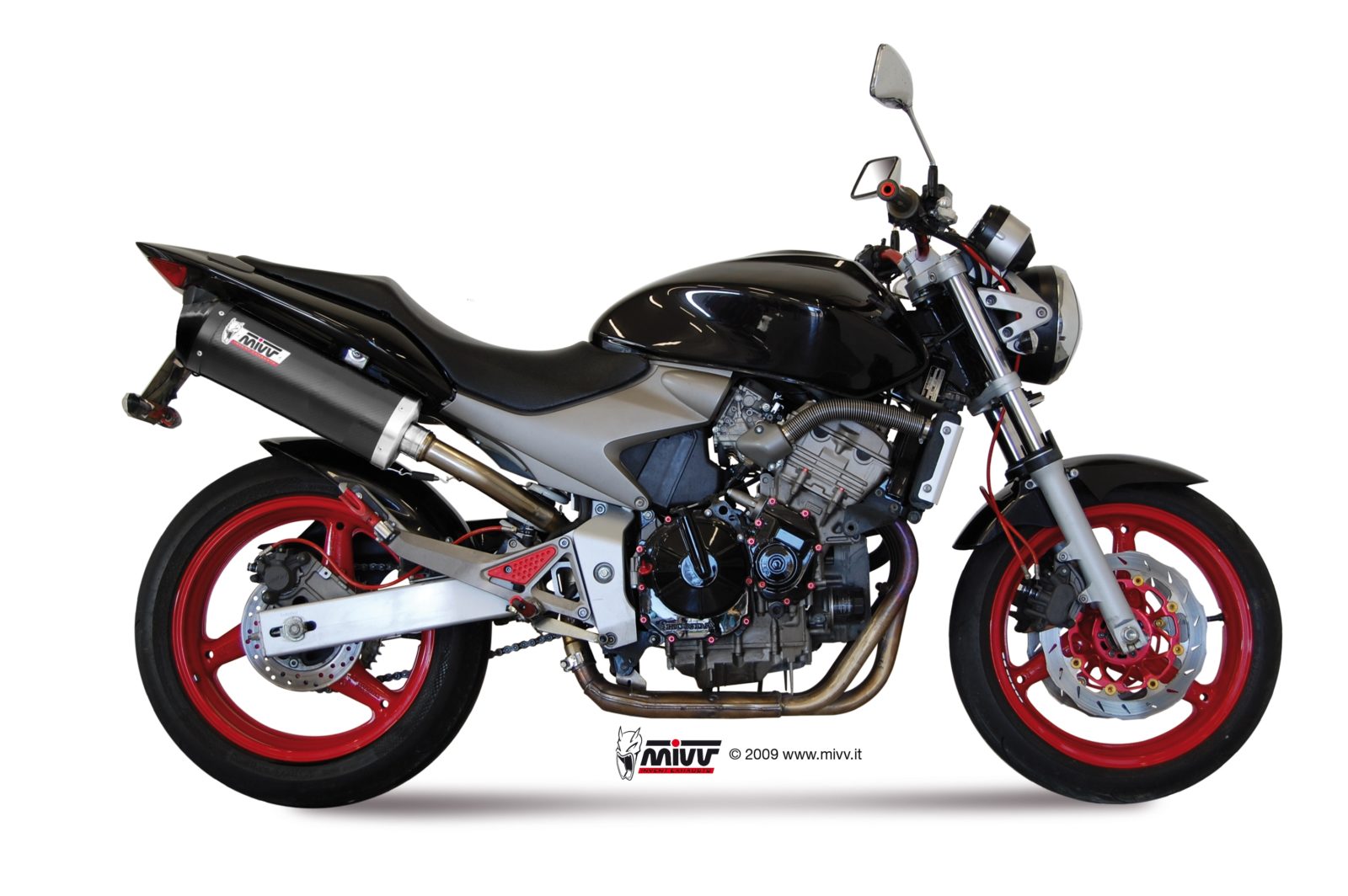 MIVV Oval Slip On uitlaat Honda CB600 Hornet (2003-2006) BI-1088554001 1