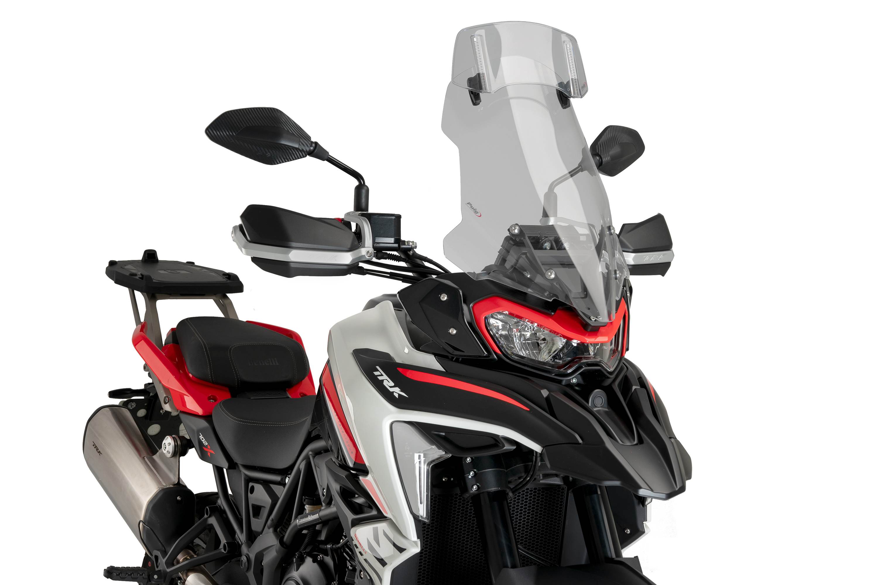 Puig Touring windscherm met opzetruit Benelli TRK 702 / X (2023-2024)