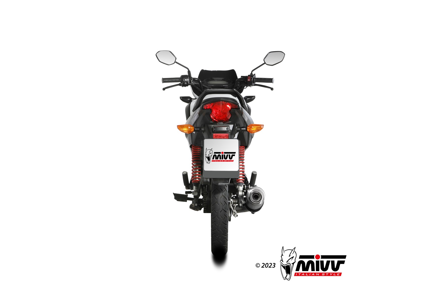 MIVV GP compleet uitlaatsysteem Honda CB125F (2021-2024) BI-1125720001 3