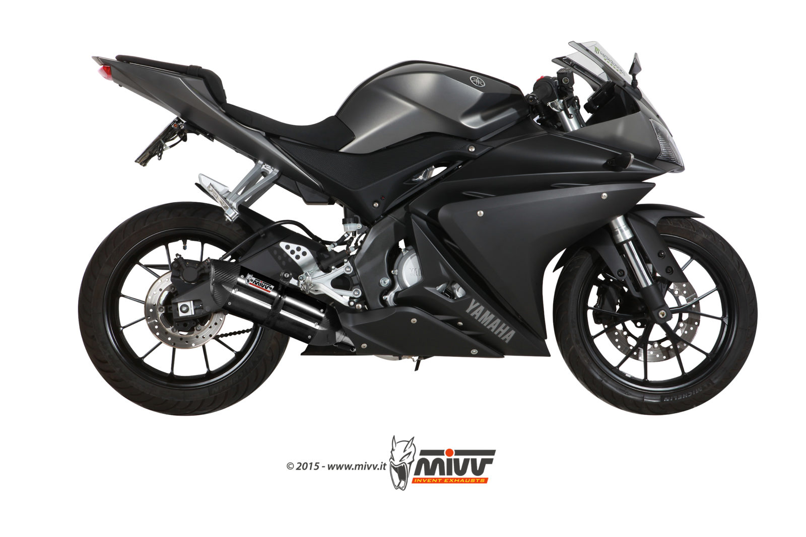 MIVV Suono compleet uitlaatsysteem Yamaha MT125 / YZF-R125 (2014-2019) BI-1088207001 2