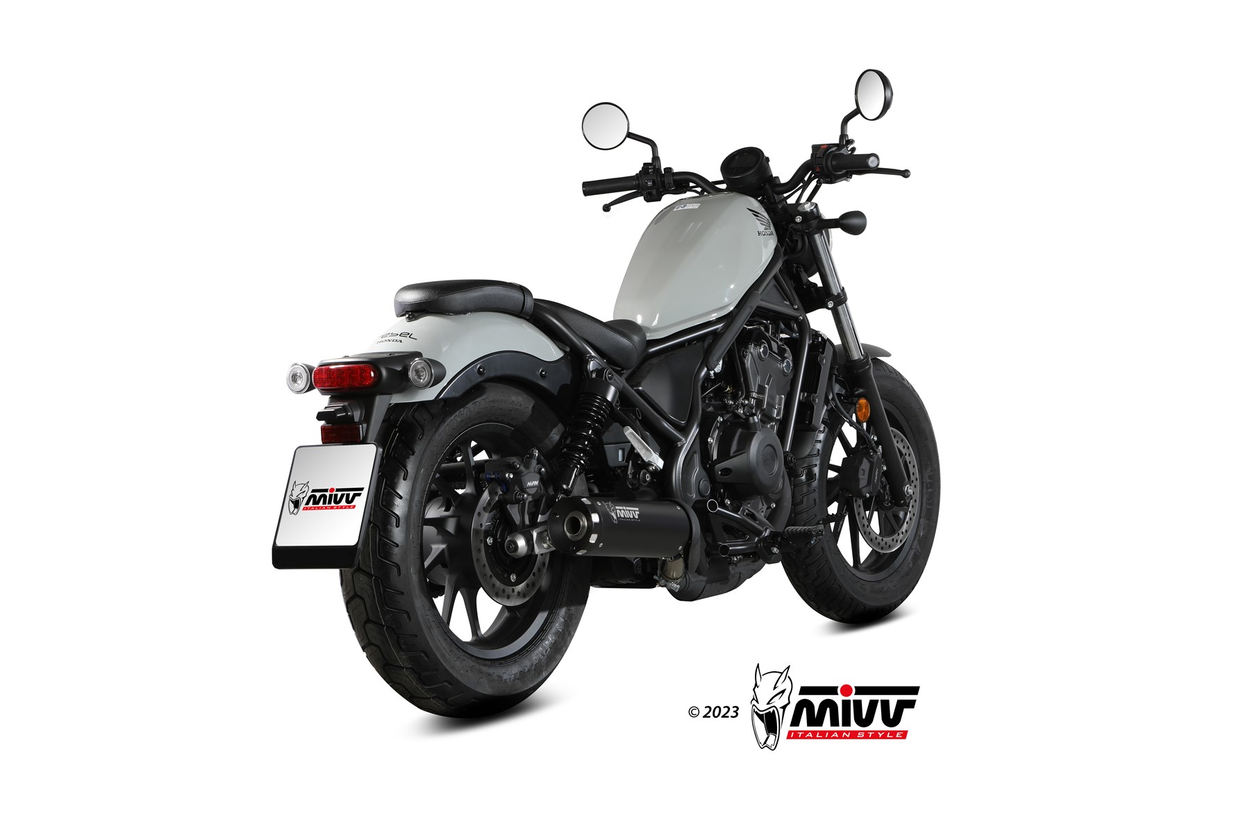 MIVV HR-1 Slip On uitlaat Honda CMX500 Rebel (2022-2024) BI-1125792001 2