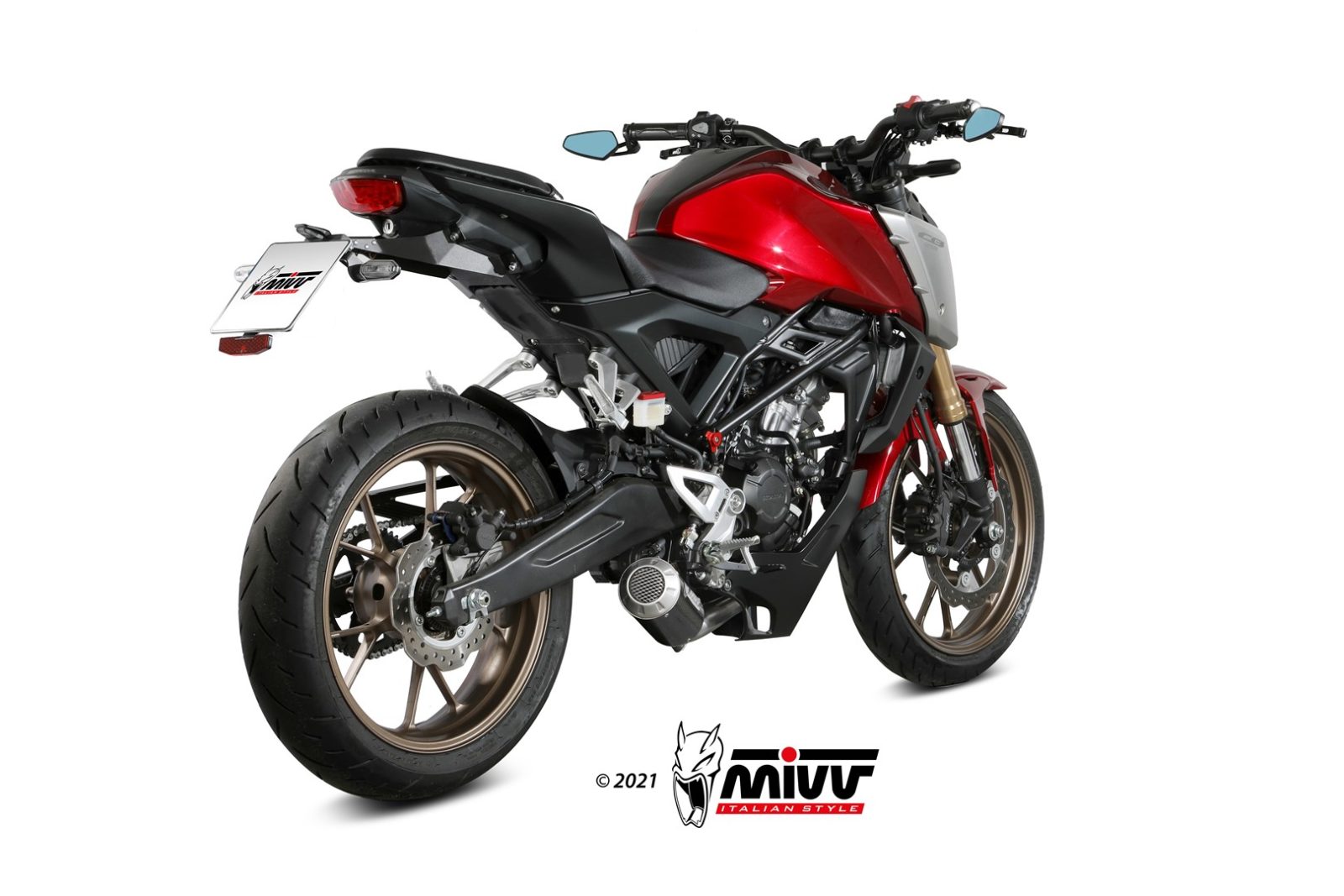MIVV MK3 compleet uitlaatsysteem Honda CB125R (2021-2024) BI-1106512 2