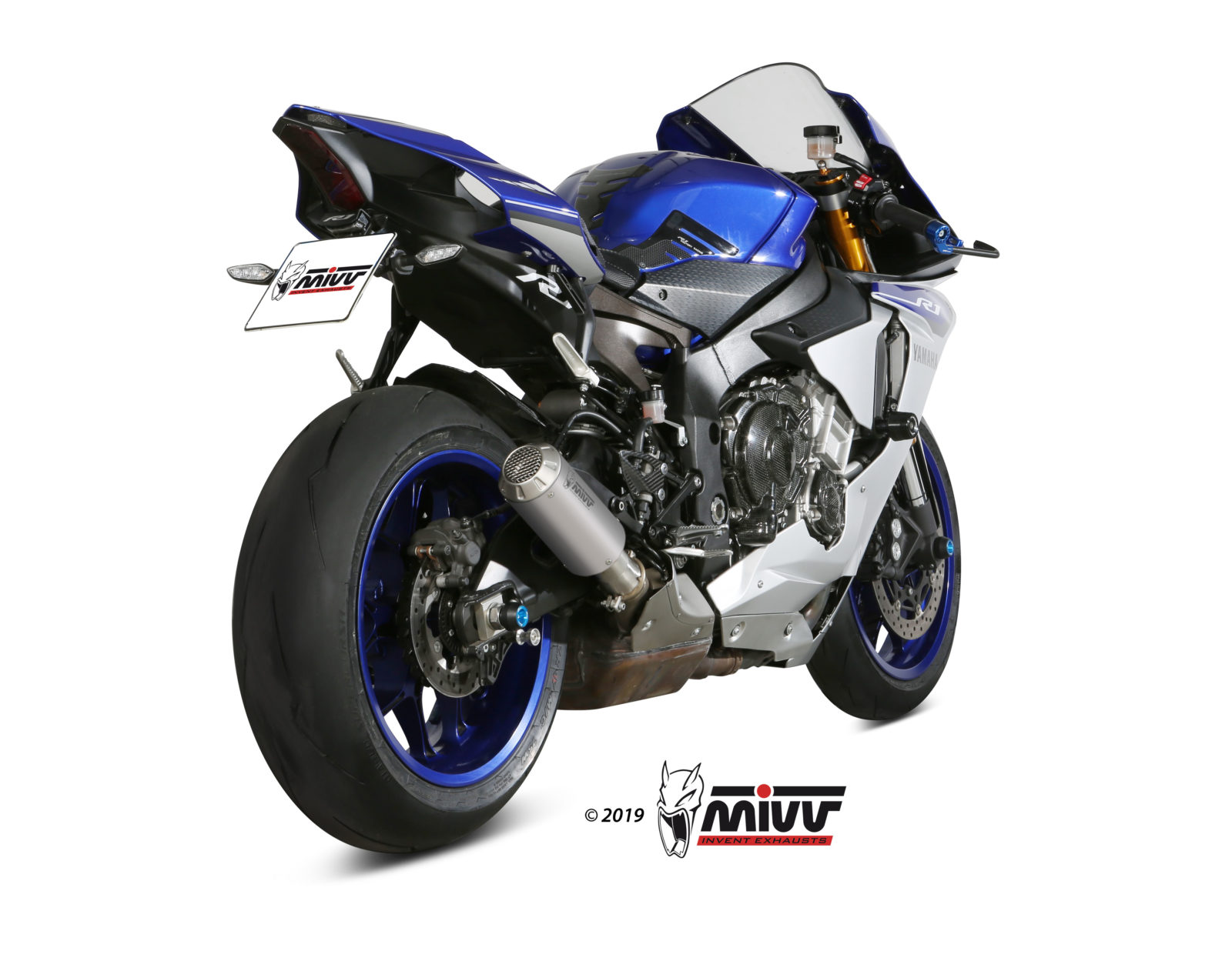 MIVV MK3 Slip On uitlaat Yamaha YZF / R1 / M (2015-2024) BI-1088613001 2