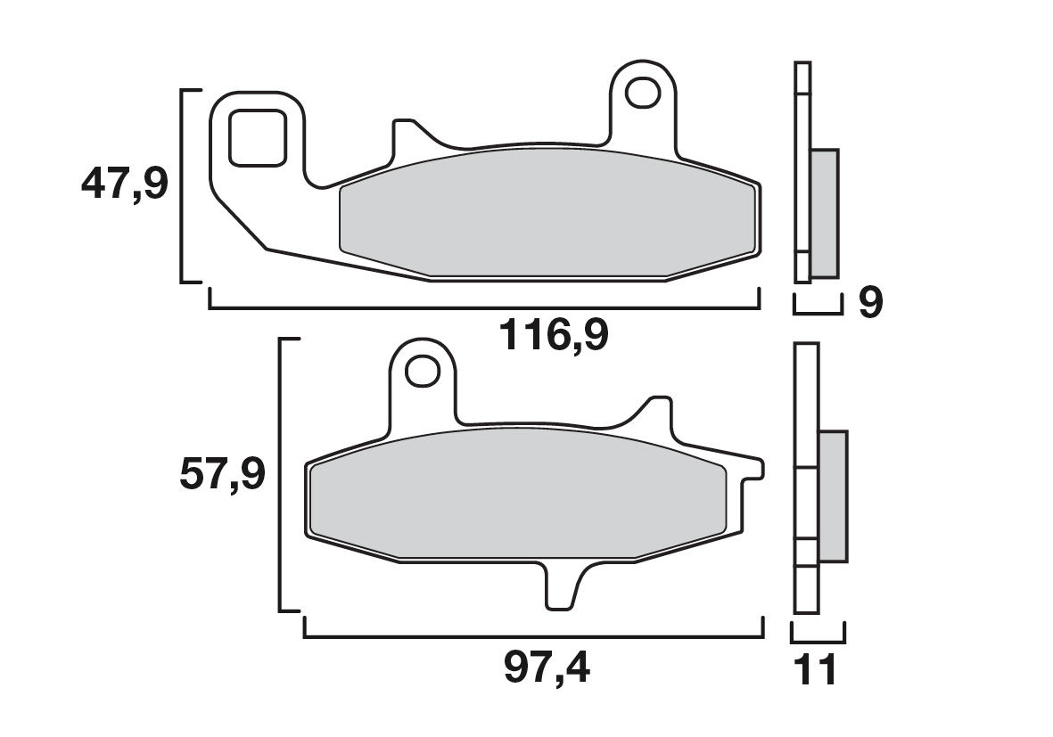 Brembo remblokken