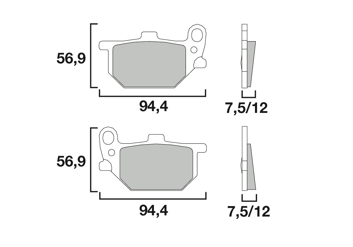 Brembo remblokken