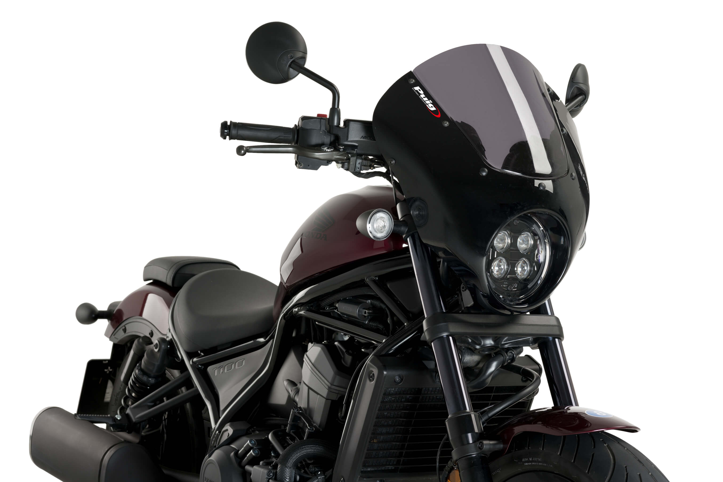 Puig Dark Night windscherm met kuipje Honda CMX 1100 Rebel (2021-)