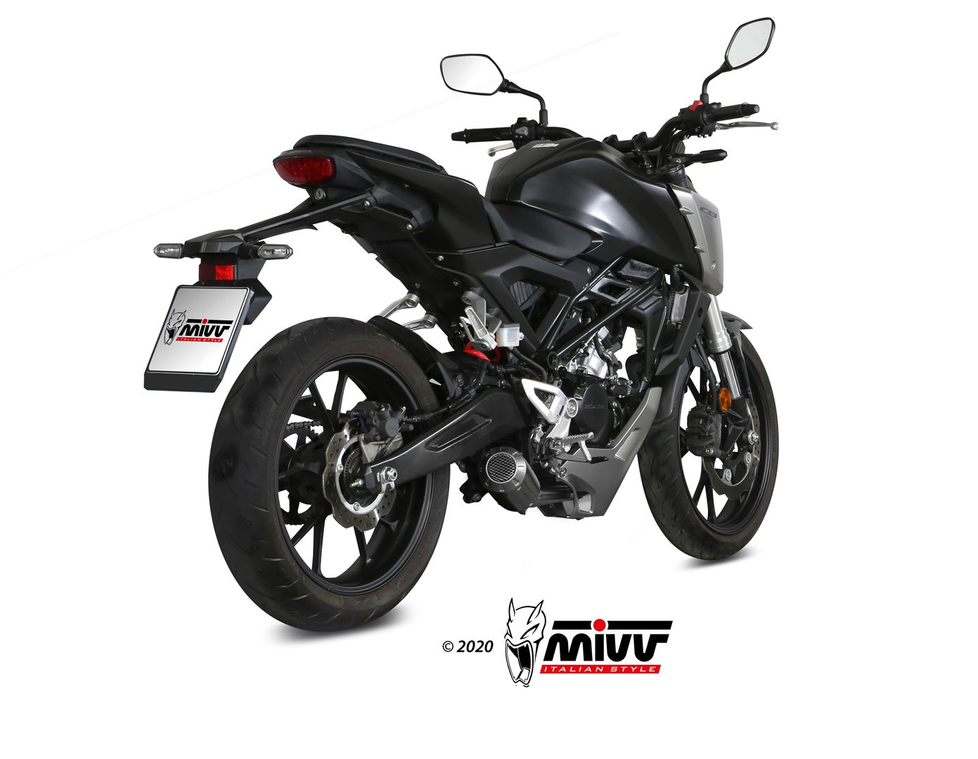 MIVV MK3 compleet uitlaatsysteem Honda CB125R (2018-2020) BI-1101538 2
