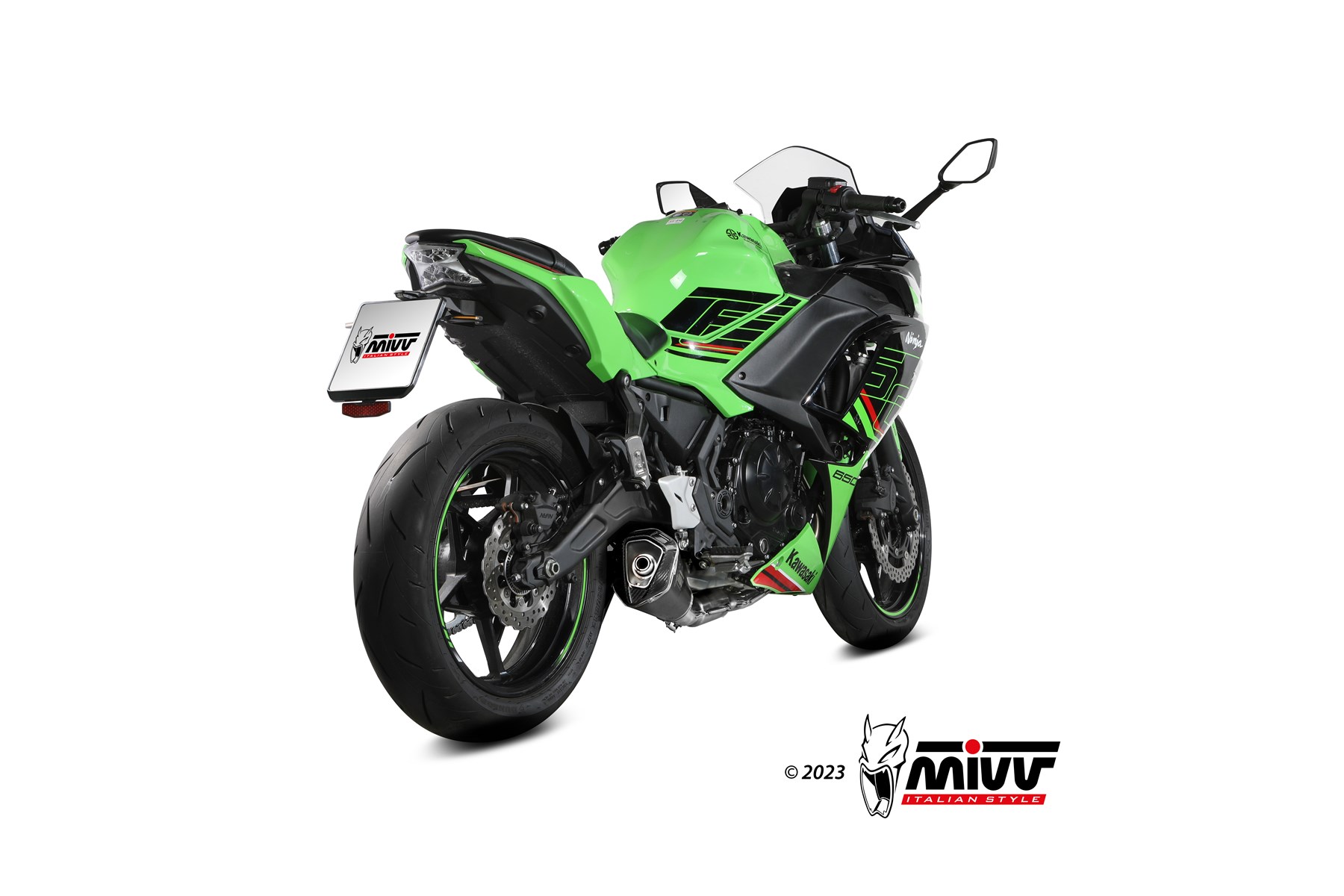 MIVV Delta Race compleet uitlaatsysteem Kawasaki Z650 / Ninja 650 (2024-) BI-1124876002 2