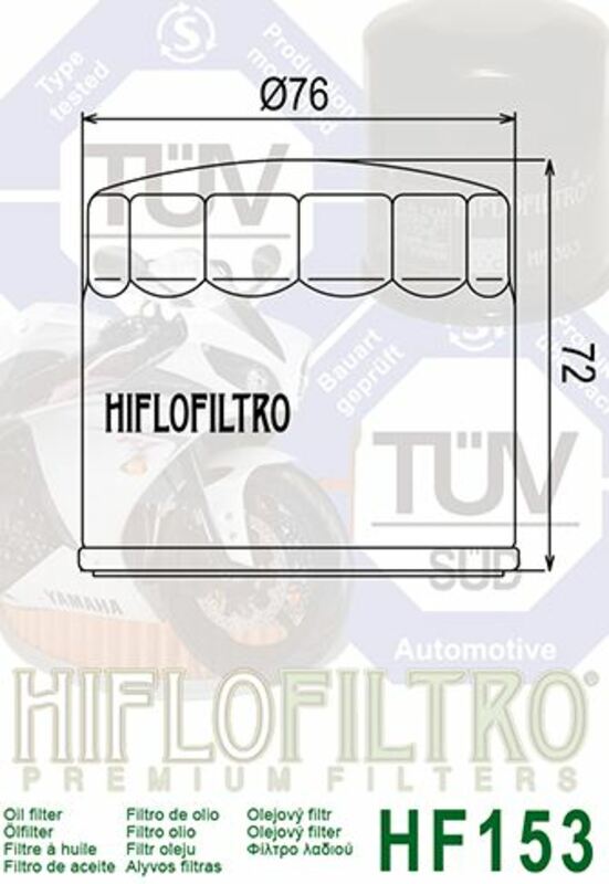 Hiflo HF153 oliefilter BI-1000482 1