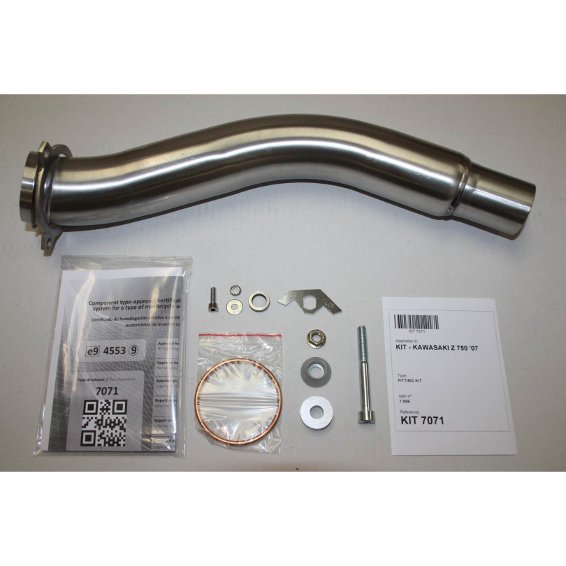 Ixil Hexoval Xtrem Evolution uitlaat Kawasaki Z750 / S / R / ABS (2007-2014) BI-1111300 1