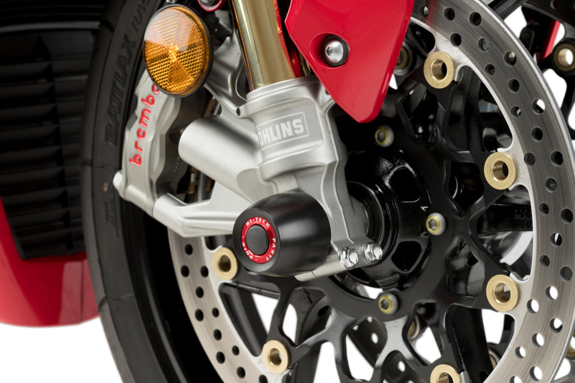 Puig As valdoppen Honda CBR1000RR-R Fireblade / SP vanaf 2020 voorzijde PHB19