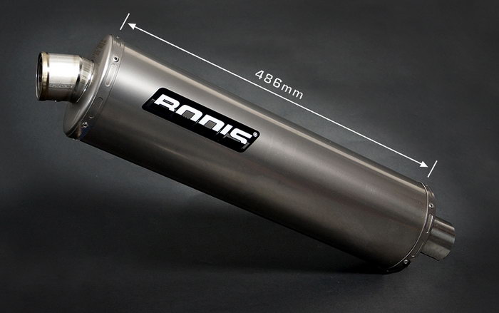 Bodis uitlaat Honda CB1300 F / N / S 2003-2012 Oval 1 Titanium / RVS Bodis uitlaat Honda CB1300 F / N / S 2003-2012 Oval 1 Titanium / RVS