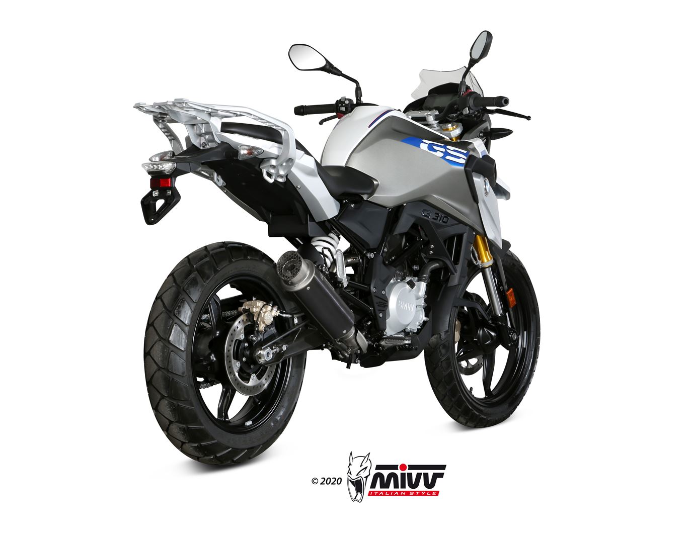 MIVV GP Pro compleet uitlaatsysteem uitlaat BMW G310 GS (2017-2025) BI-1096327003 2