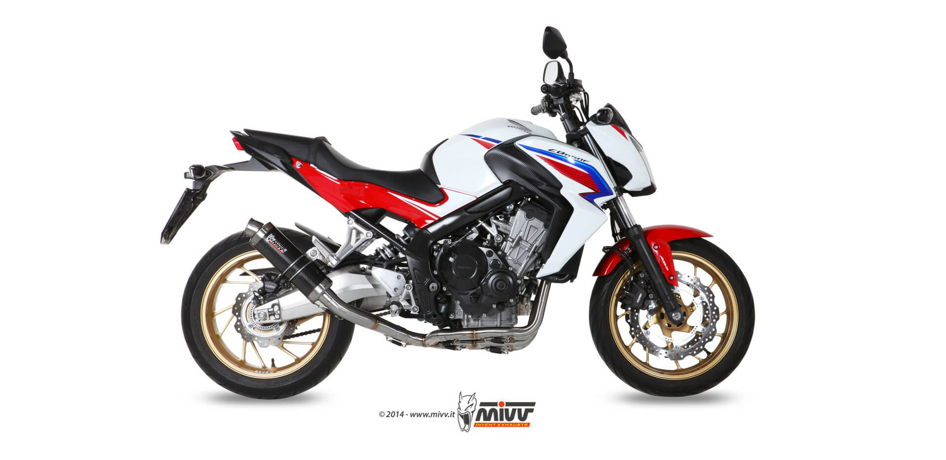 MIVV GP compleet uitlaatsysteem Honda CB650F (2014-2018) BI-1088213001 1