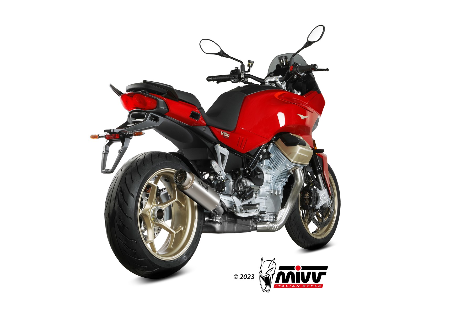 MIVV GP Pro Slip On uitlaat Moto Guzzi V100 Mandello (2023-) BI-1124713002 2