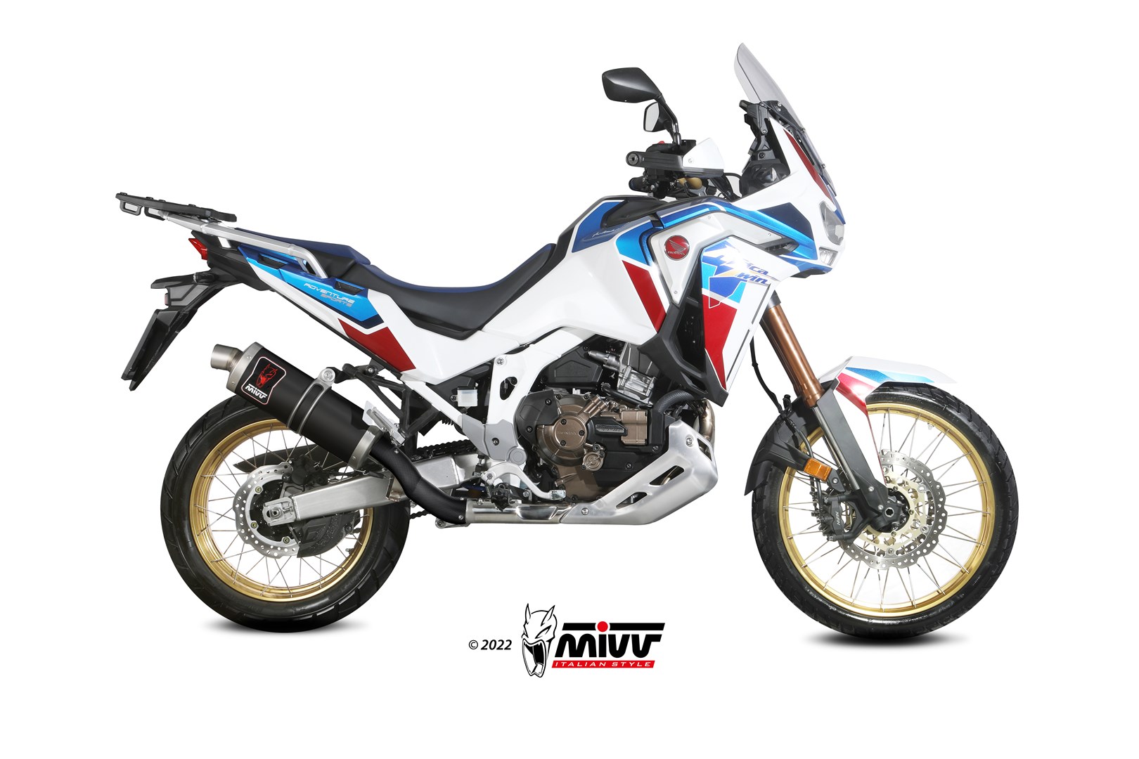 MIVV Dakar Slip On uitlaat Honda CRF1100L Africa Twin / Adventure Sports (2020-) BI-1122085002 1