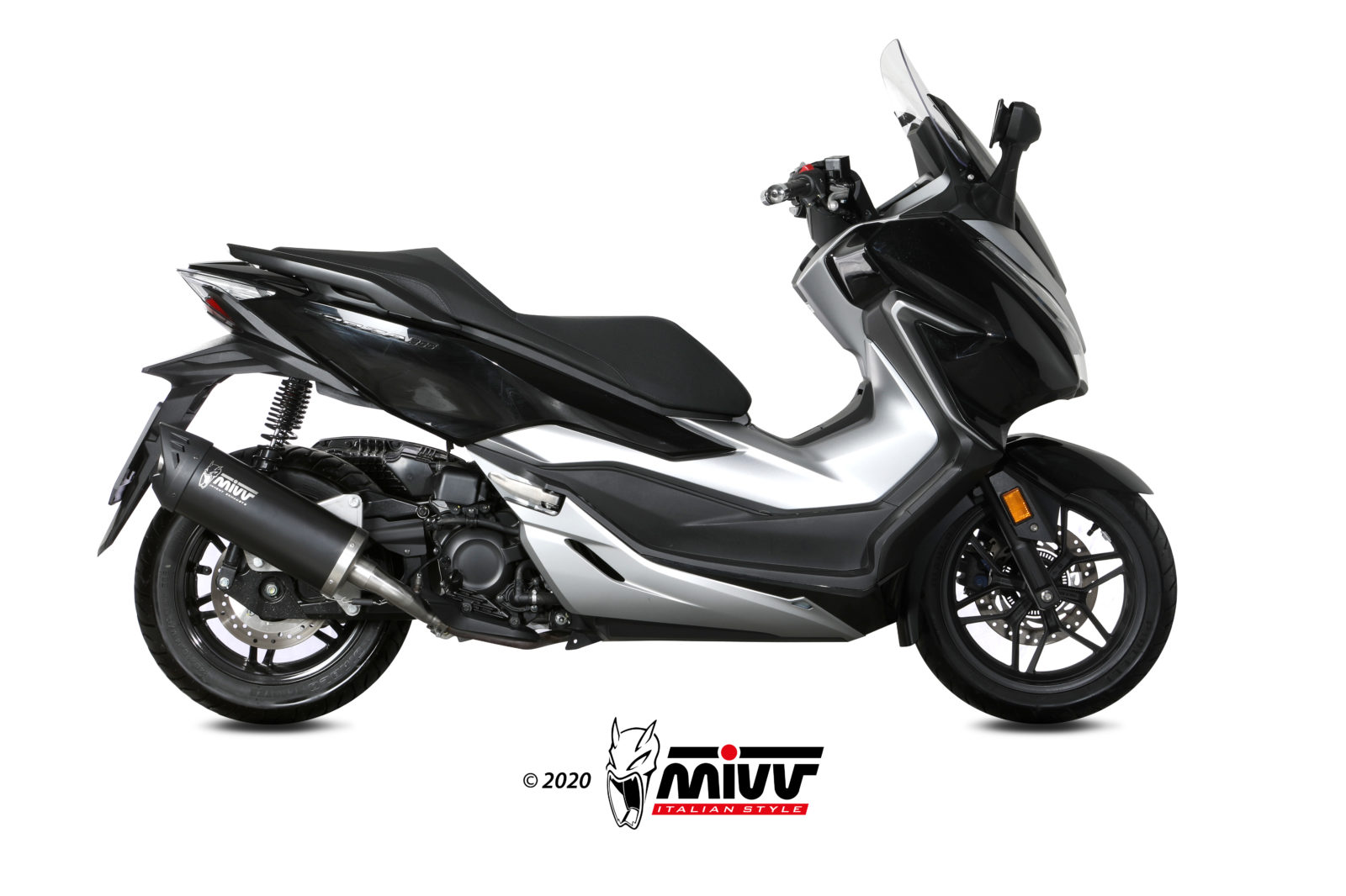 MIVV Mover Slip On uitlaat Honda Forza 300 ABS (2018-2021) BI-1096373001 2