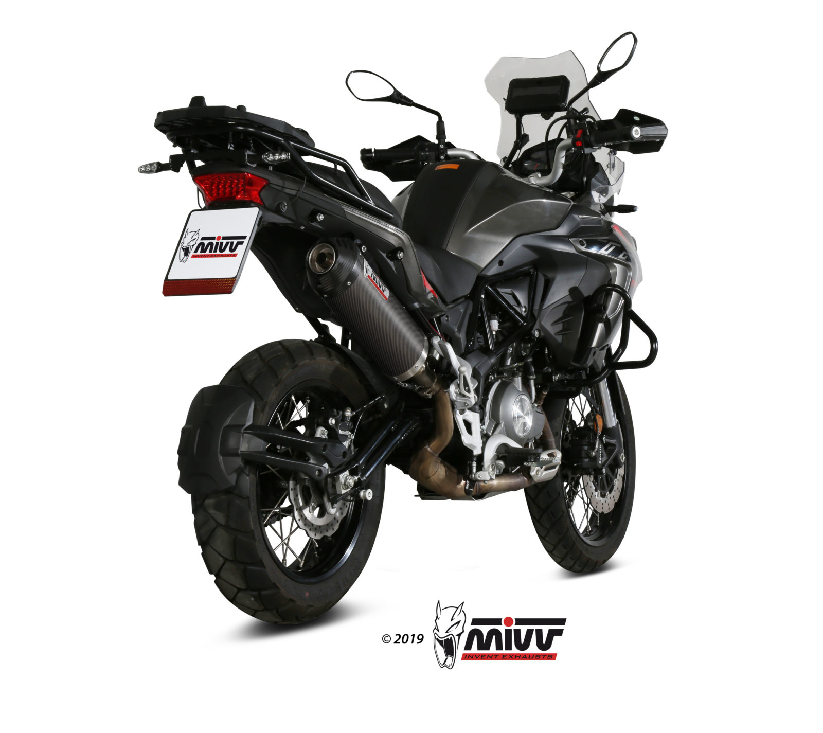 MIVV Oval Slip On uitlaat Benelli TRK 502 X (2018-) BI-1125716001 4