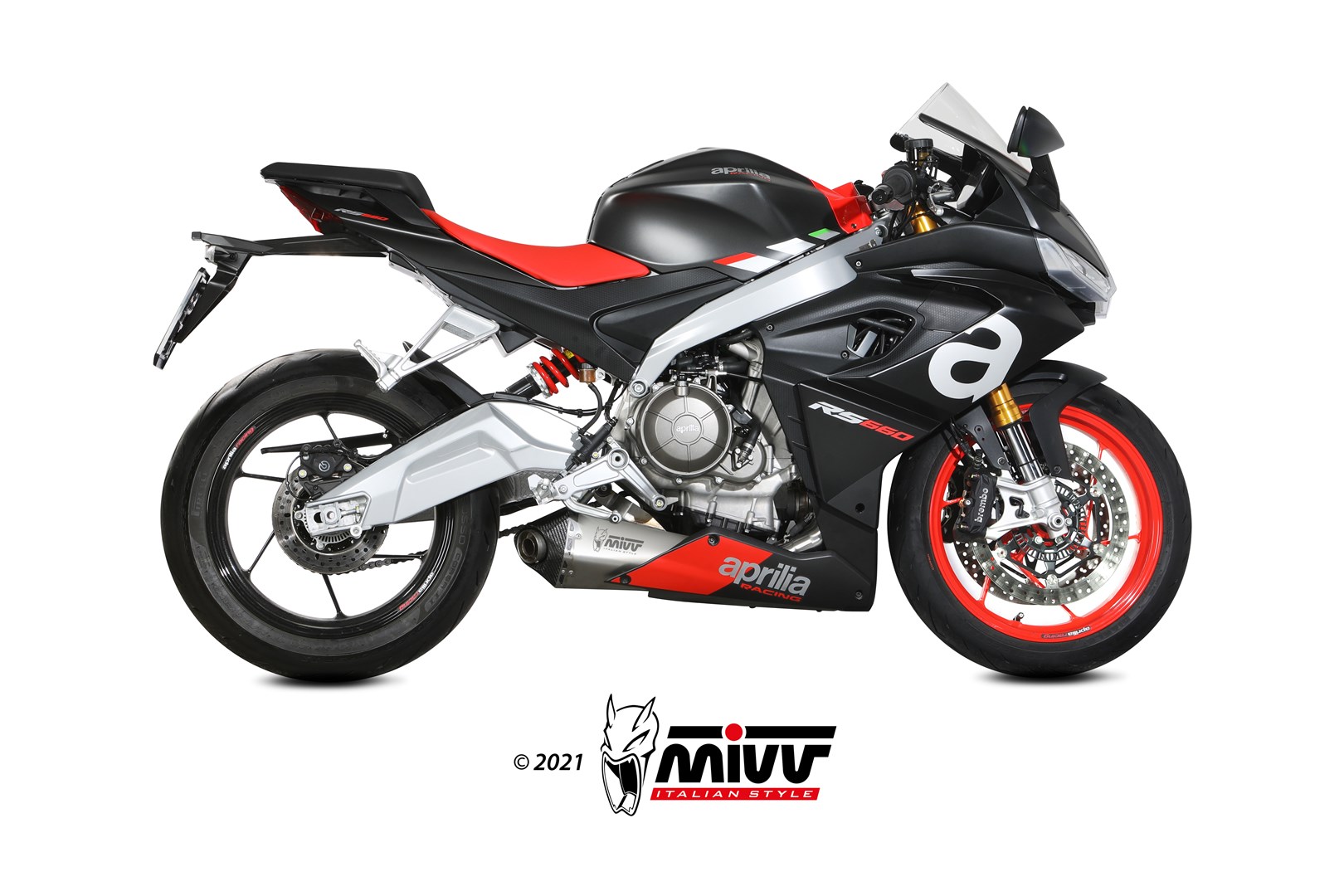 MIVV Delta Race compleet uitlaatsysteem Aprilia Tuono / RS 660 (2020-2024) BI-1128069001 1