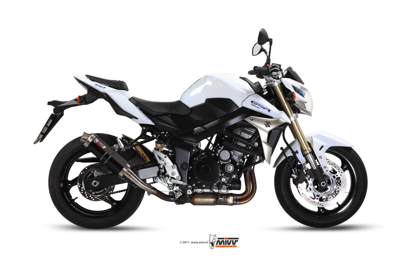 MIVV GP Slip On uitlaat Suzuki GSR750 (2011-2016) BI-1089674001 1