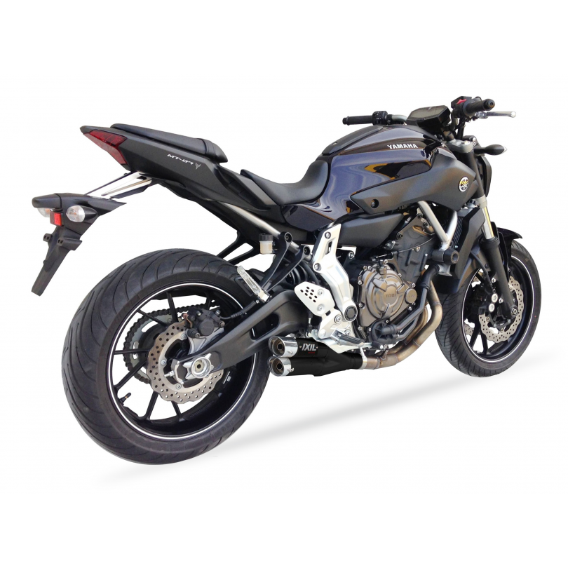 Ixil Dual Hyperlow compleet uitlaatsysteem Yamaha MT07 / XSR700 / Tracer 700 BI-1111380 2