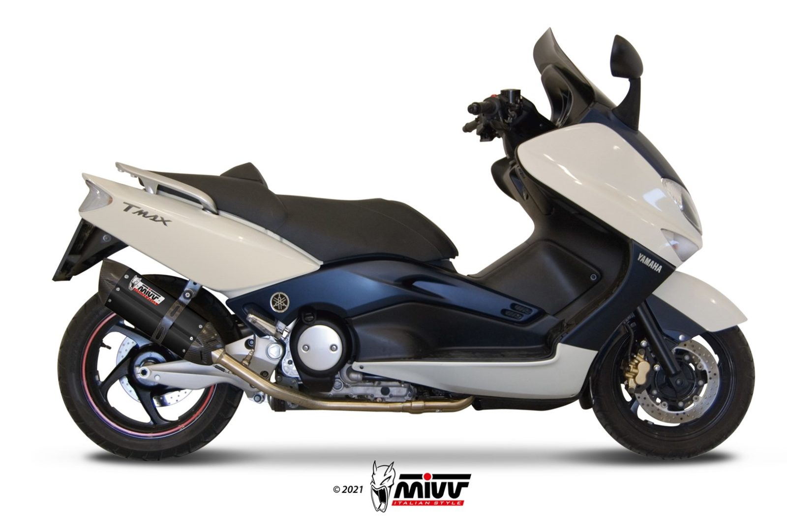 MIVV Suono compleet uitlaatsysteem Yamaha T-Max 500 (2001-2007) BI-1088434001 1