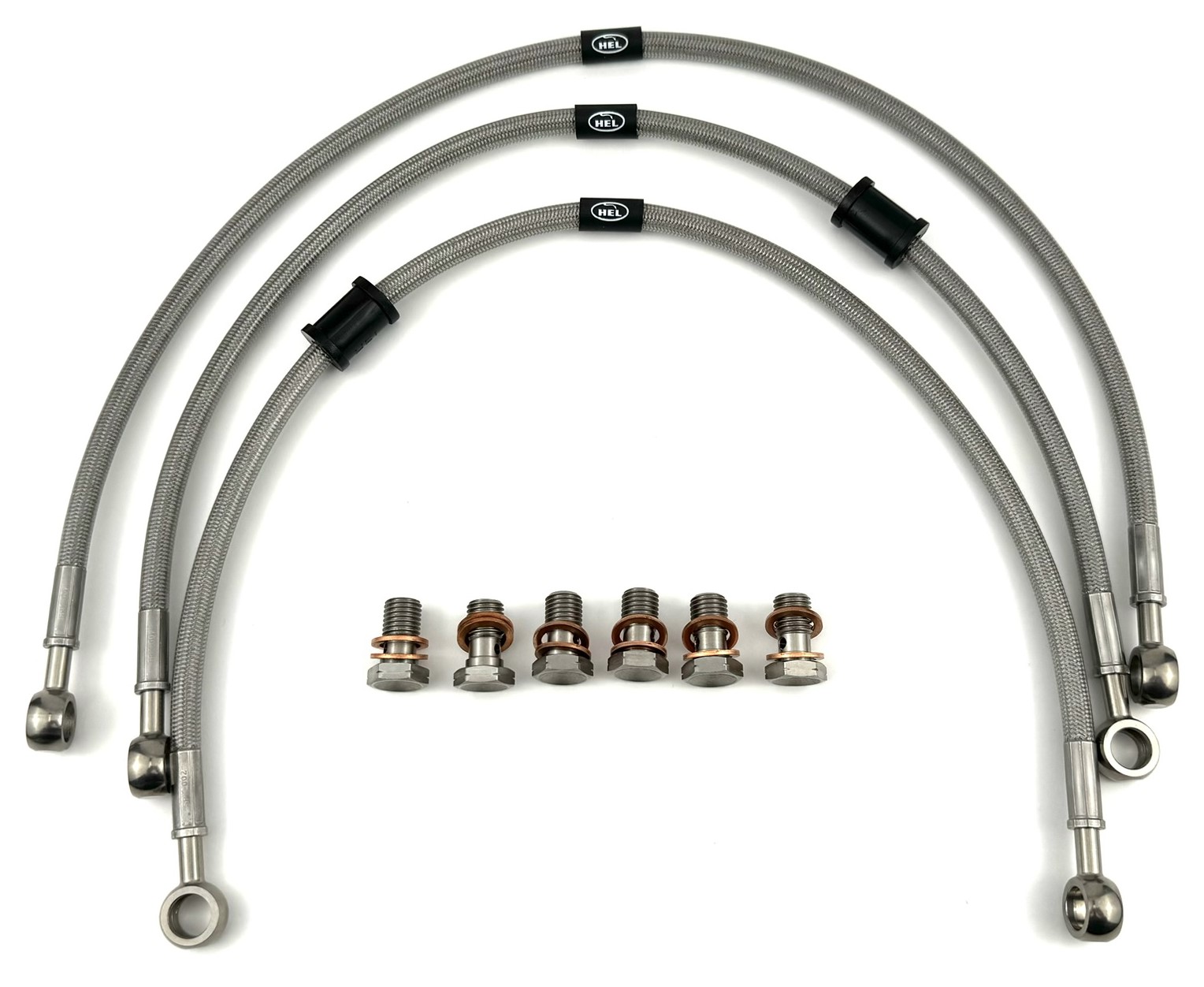 HEL remleidingen Honda GL1000 Goldwing 1976-1980 S voorzijde HEL remleidingen Honda GL1000 Goldwing 1976-1980 S voorzijde