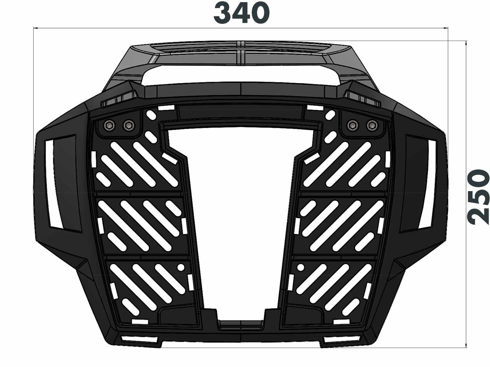 Hepco en Becker Alurack drager topkoffer Voge R625 (2025-) HE65277110101 7