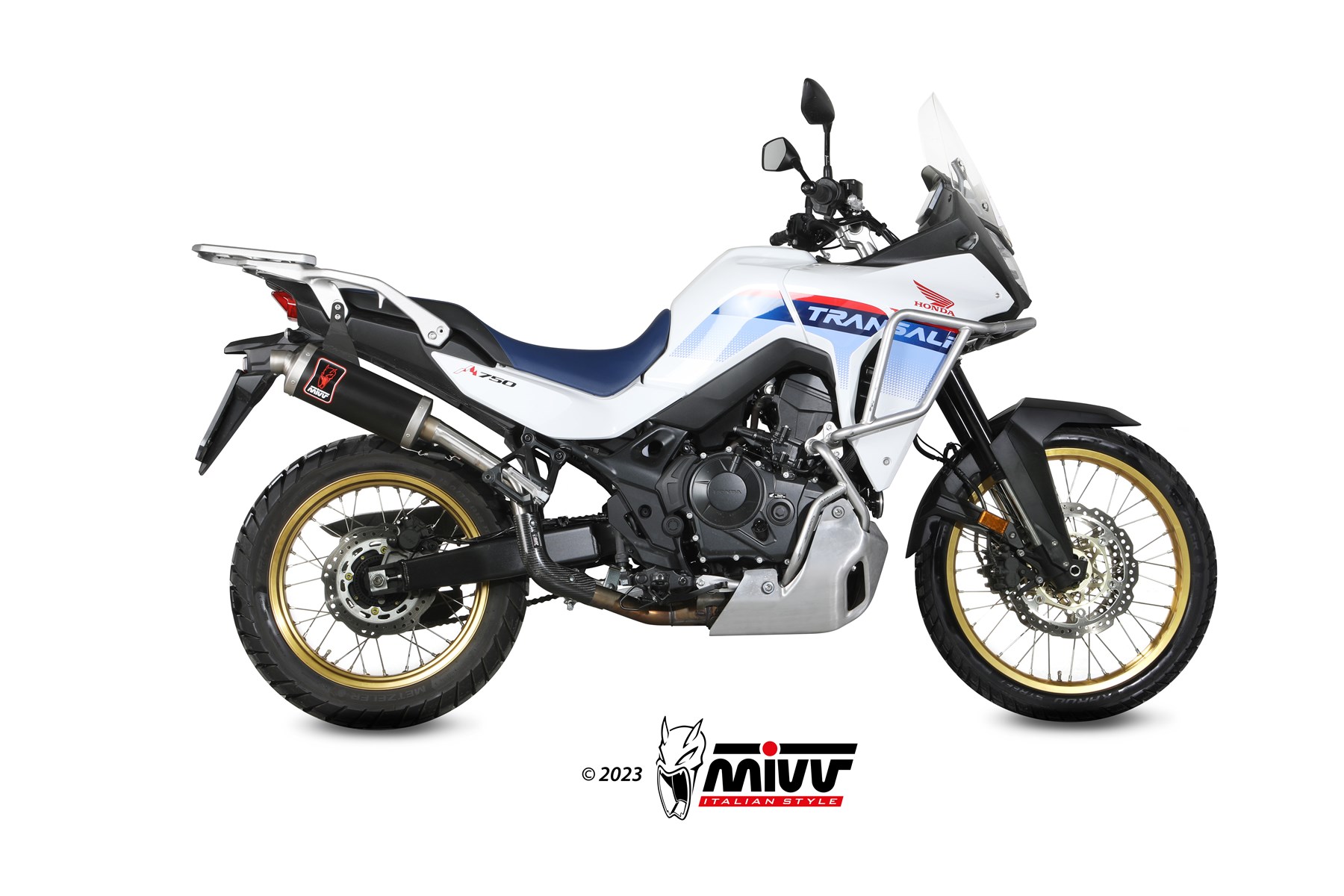MIVV Dakar Slip On uitlaat Honda XL750 Transalp (2023-) BI-1124709001 1