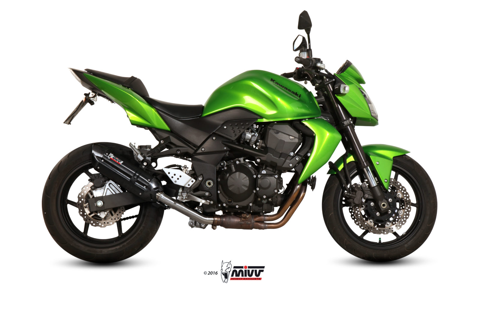 MIVV Suono Slip On uitlaat Kawasaki Z750 / ABS (2007-2014) BI-1088574001 1