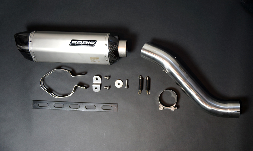 Bodis uitlaat Aprilia Tuono V4 2011 P-TEC II Titanium Bodis uitlaat Aprilia Tuono V4 2011 P-TEC II Titanium