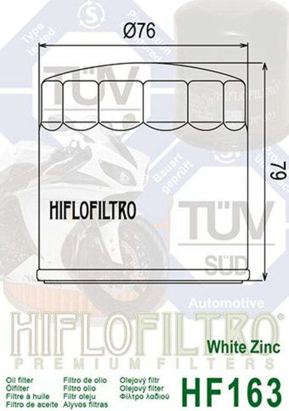 Hiflo HF163 oliefilter BI-1000492 1