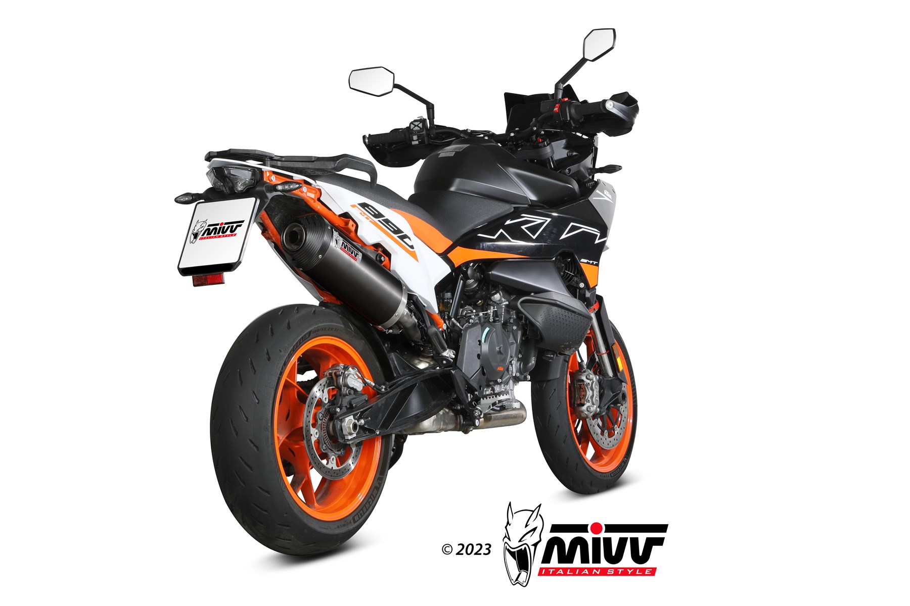 MIVV Oval Slip On uitlaat KTM 790 / 890 Adventure / L / R / Rally / SMT (2019-) BI-1089227002 2