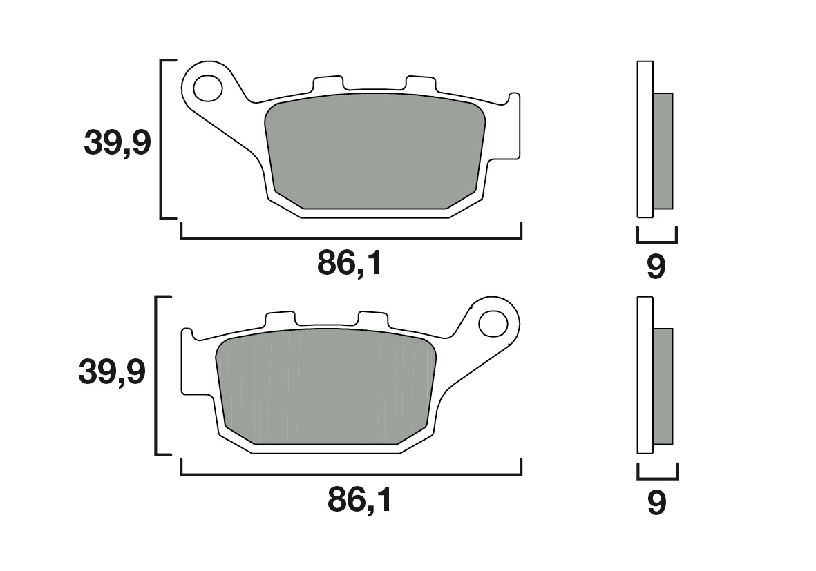 Brembo remblokken