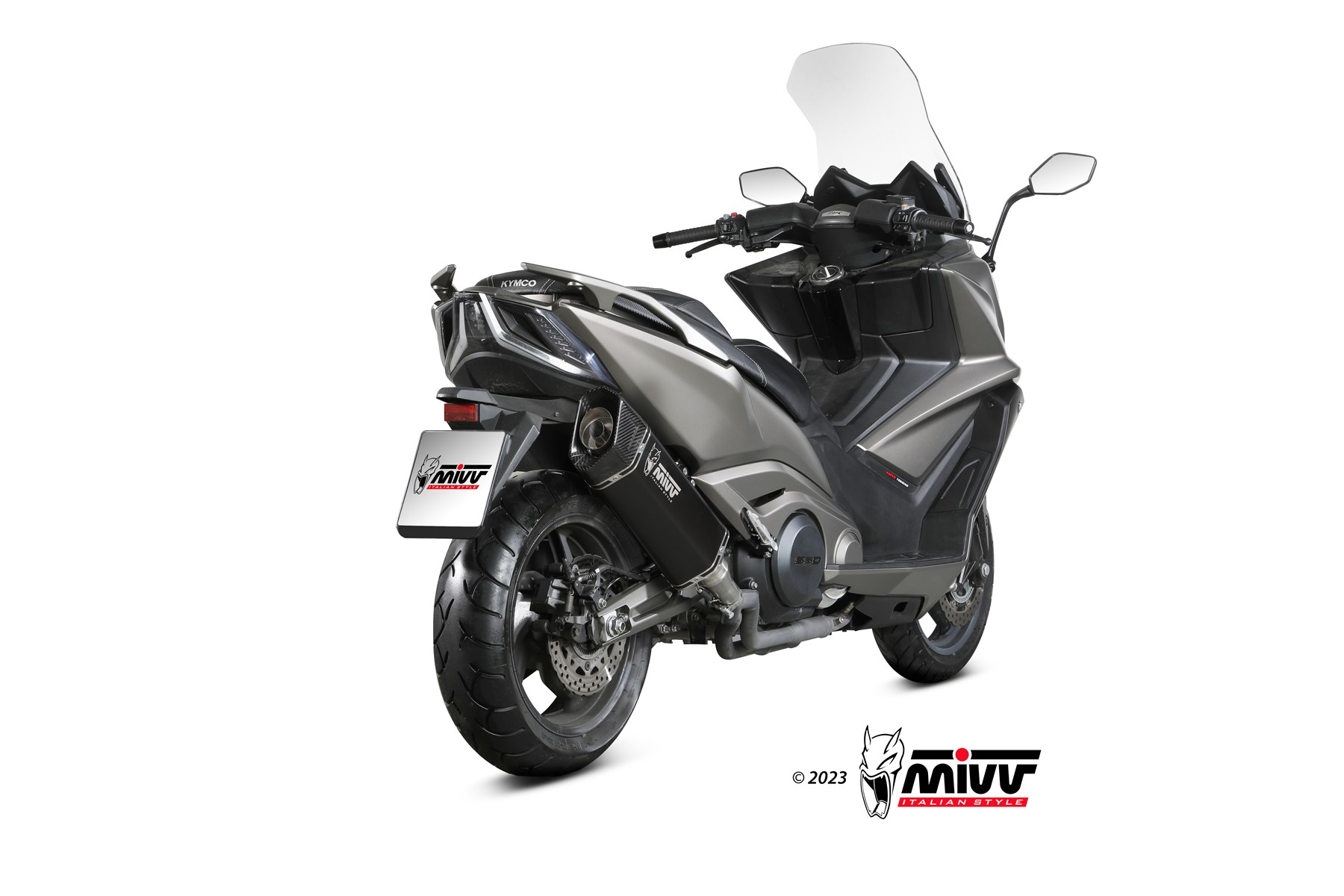 MIVV SR-1 Slip On uitlaat Kymco AK550 (2021-2024) BI-1124711001 2