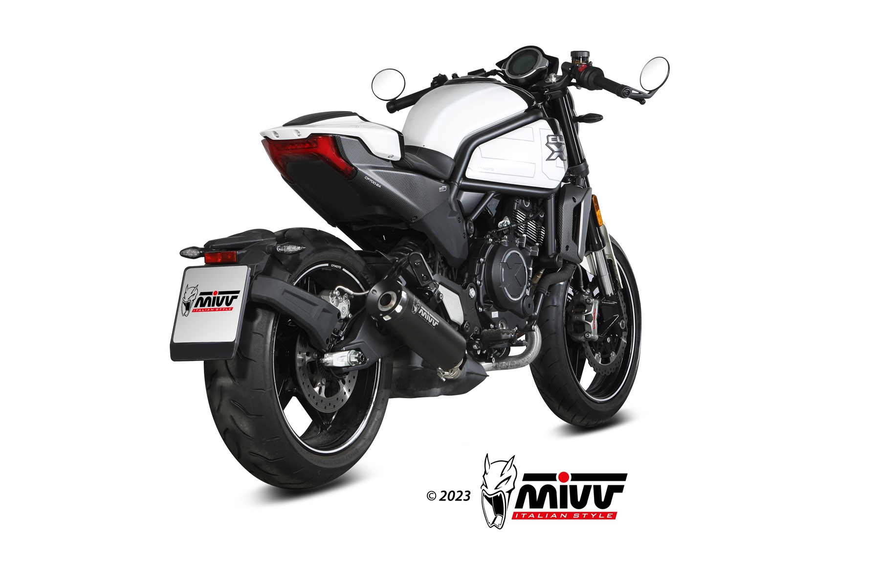 MIVV HR-1 Slip On uitlaat CFmoto 700CL-X Heritage / Sport / Adventure (2023-) BI-1125789001 3