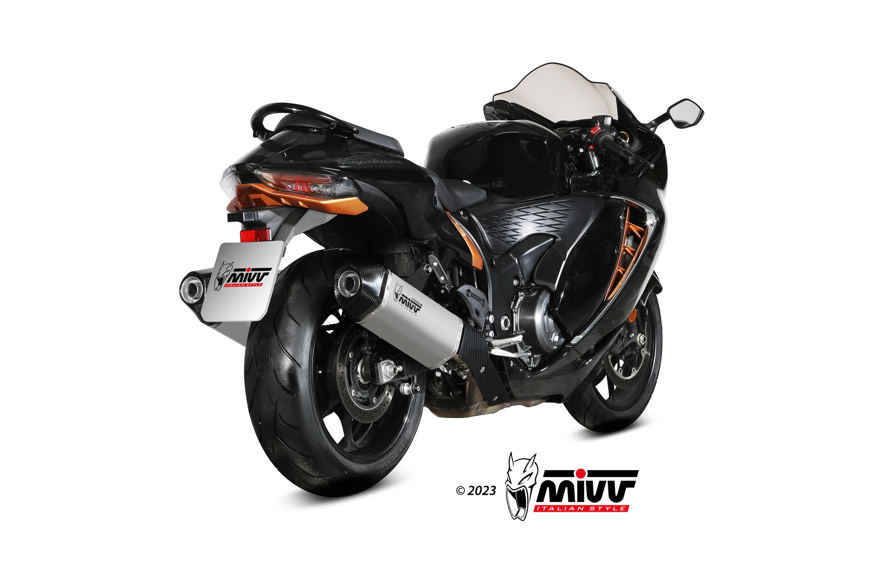 MIVV Speed Edge 2 Slip On uitlaat Suzuki GSX1300R Hayabusa (2022-) BI-1124807002 1