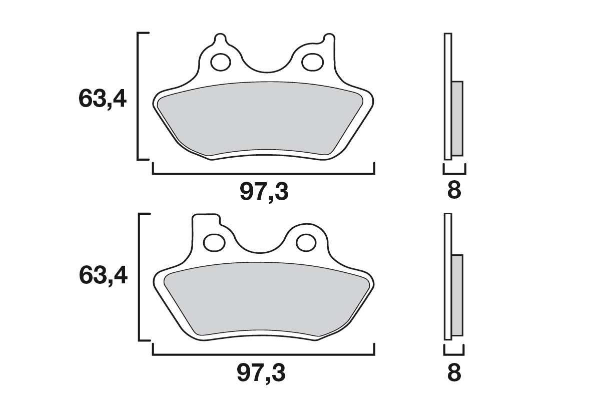 Brembo remblokken