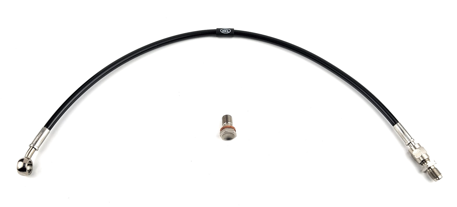 HEL remleiding Moto Guzzi V50 NATO, voorzijde links