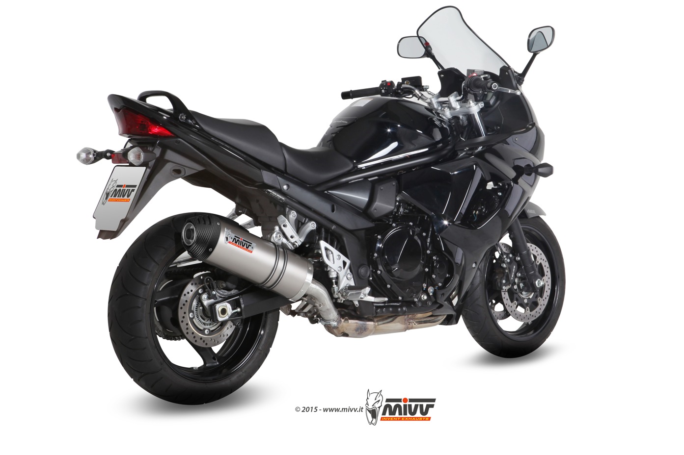 MIVV Oval Slip On uitlaat Suzuki Bandit 1250N / S / GSX1250F (2007-2015) BI-1089663001 2