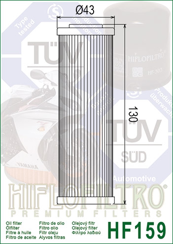 Hiflo HF159 oliefilter