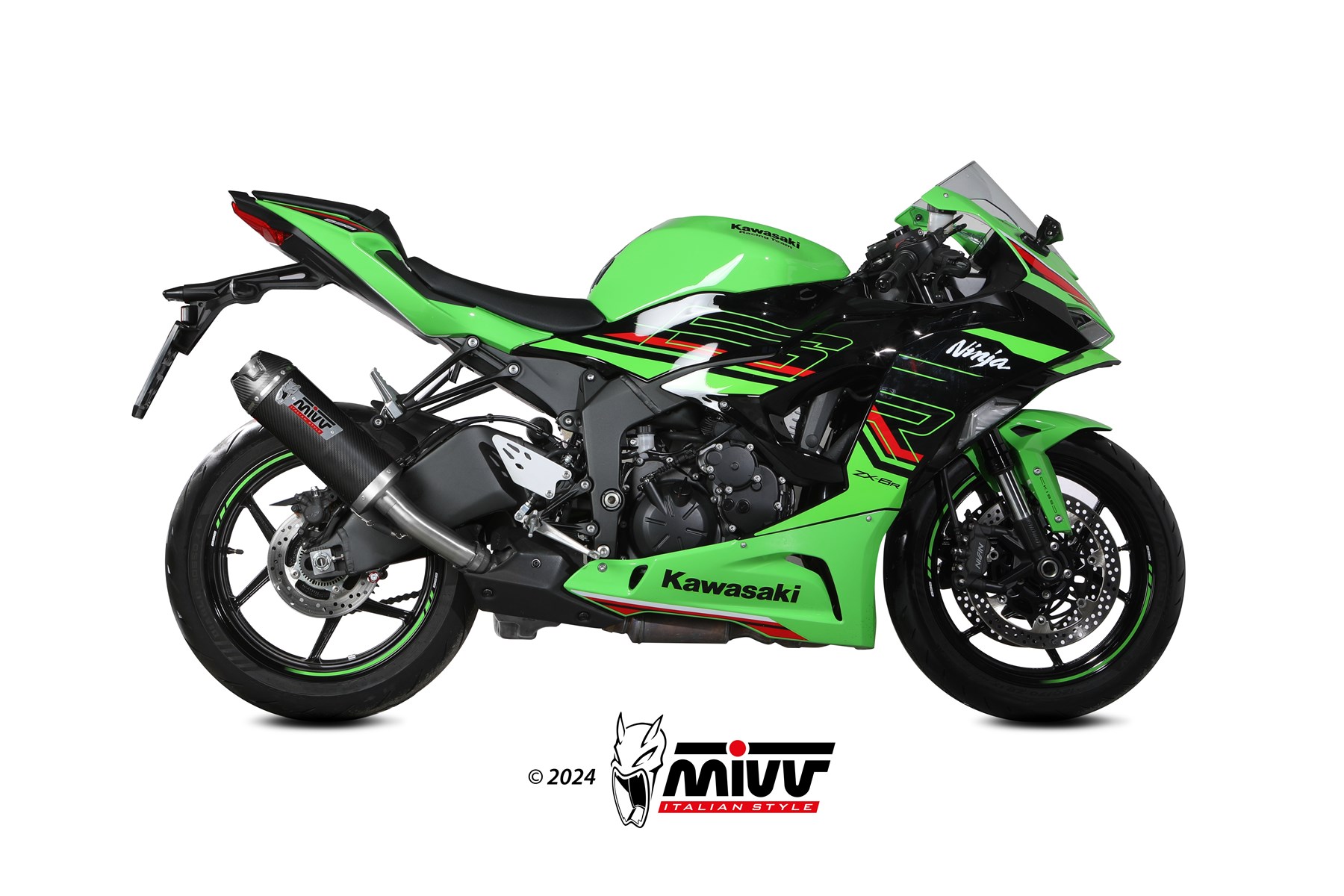 MIVV AK-1 Slip On uitlaat Kawasaki Ninja ZX-6R (2024-) BI-1129290001 1