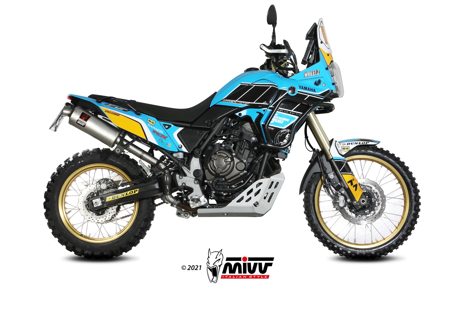 MIVV Dakar Slip On uitlaat Yamaha Tenere 700 Extreme / Explore / Rally / World Raid (2019-) BI-1113738001 1