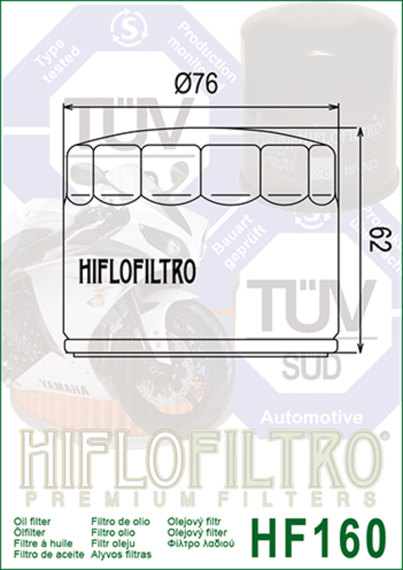 Hiflo HF160 oliefilter BI-1000489 1