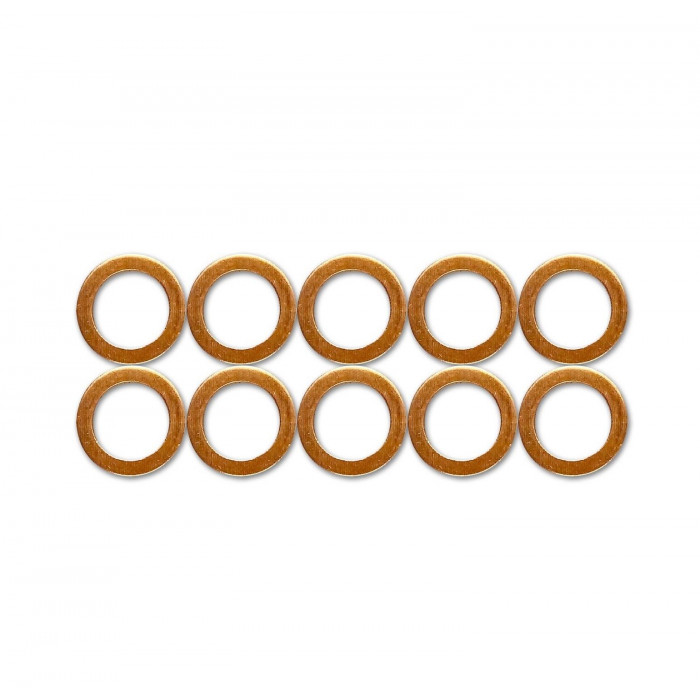 HEL 10 stuks koperen pakking ring 10mm HEL 10 stuks koperen pakking ring 10mm